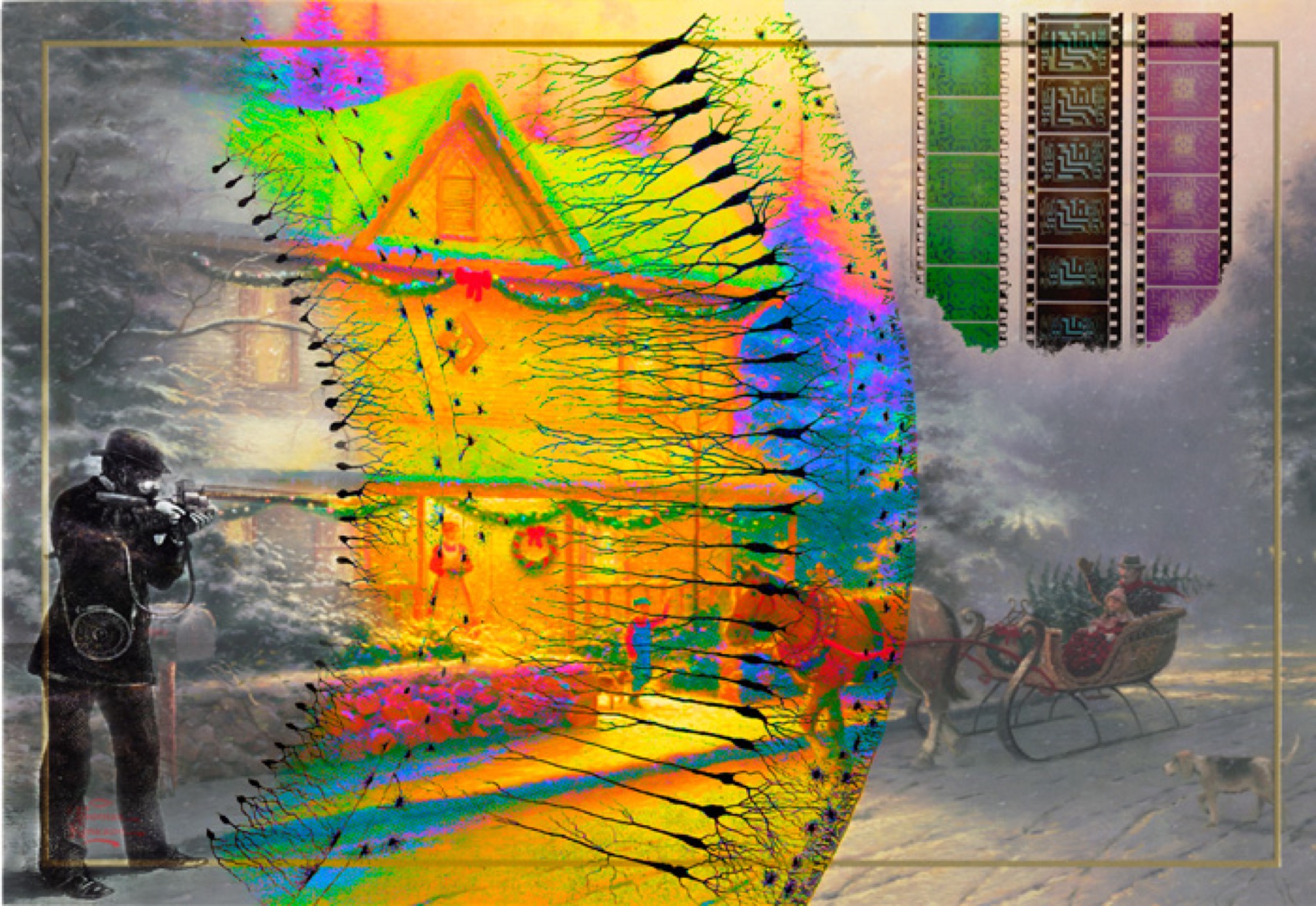 Collaged image documented in Reaching for Xanadu: Details